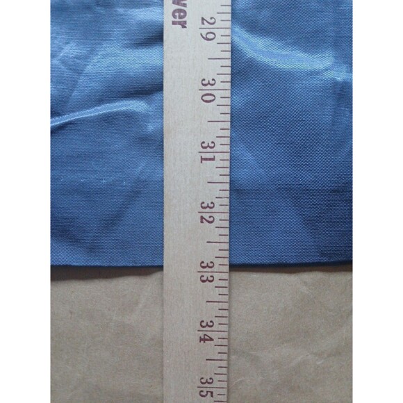 Madewell Mini Dress Womens 8 Blue Metallic Linen Blend Futuristic Aesthetic - Picture 2 of 8